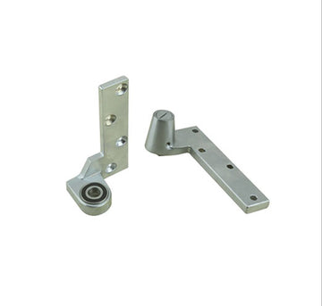 3/4 In. Offset Contemporary Bottom Pivot Set, Rh Out-Swing, Lh In-Swing - Brushed / Satin Chrome - 380087